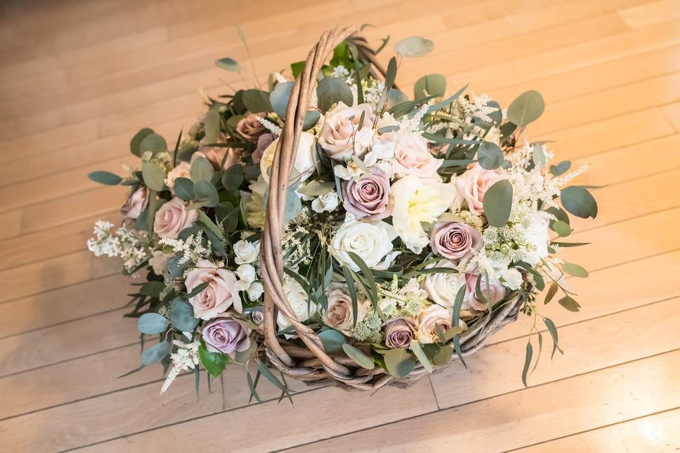 Flowers in a basket