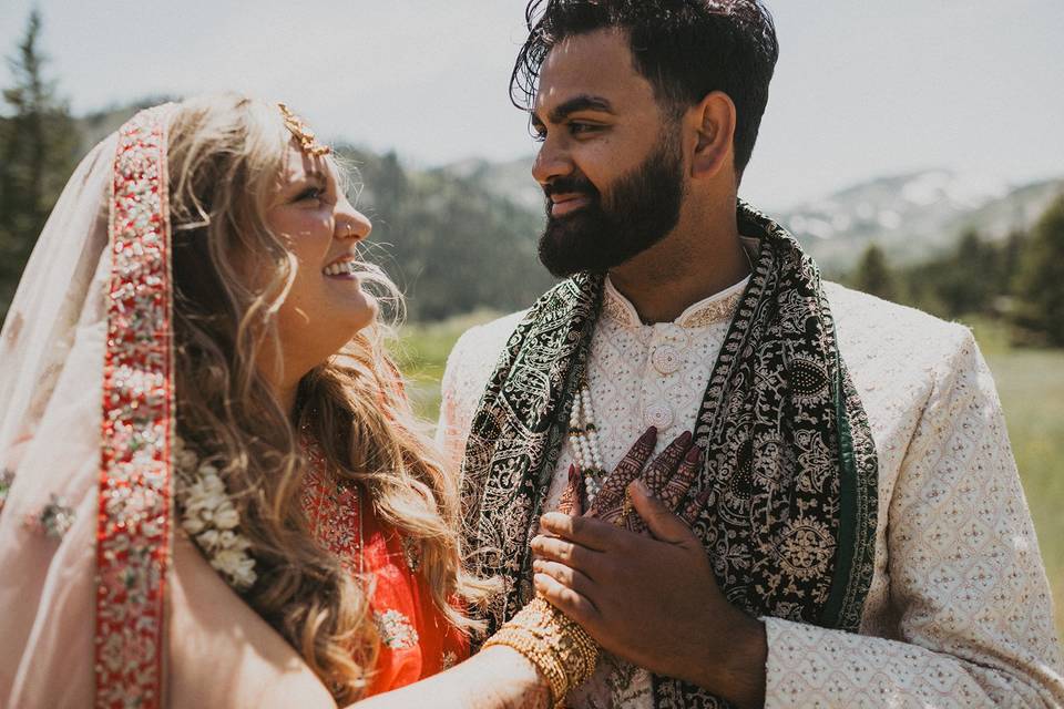 Indian Fusion Wedding: Couple