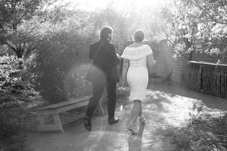 The garden wedding