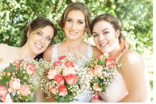 Hair and Airbrush Makeup for bridal party by Erika Lopatinsky