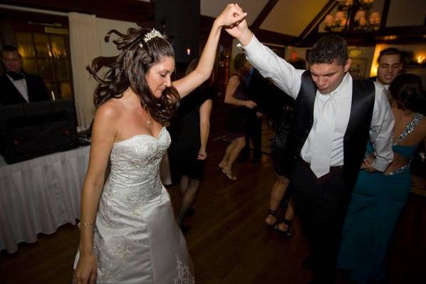 Bride and Groom Dancing