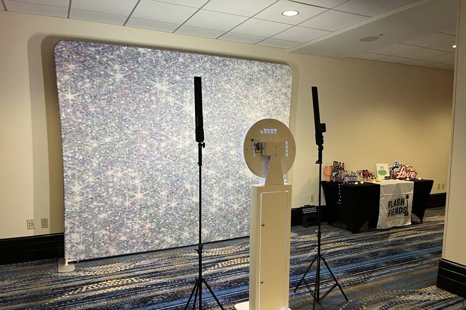 Silver Sparkle Backdrop