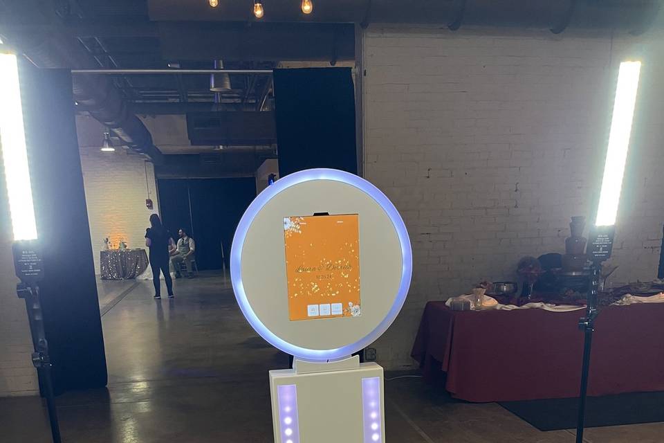 View of Photo Booth and lights