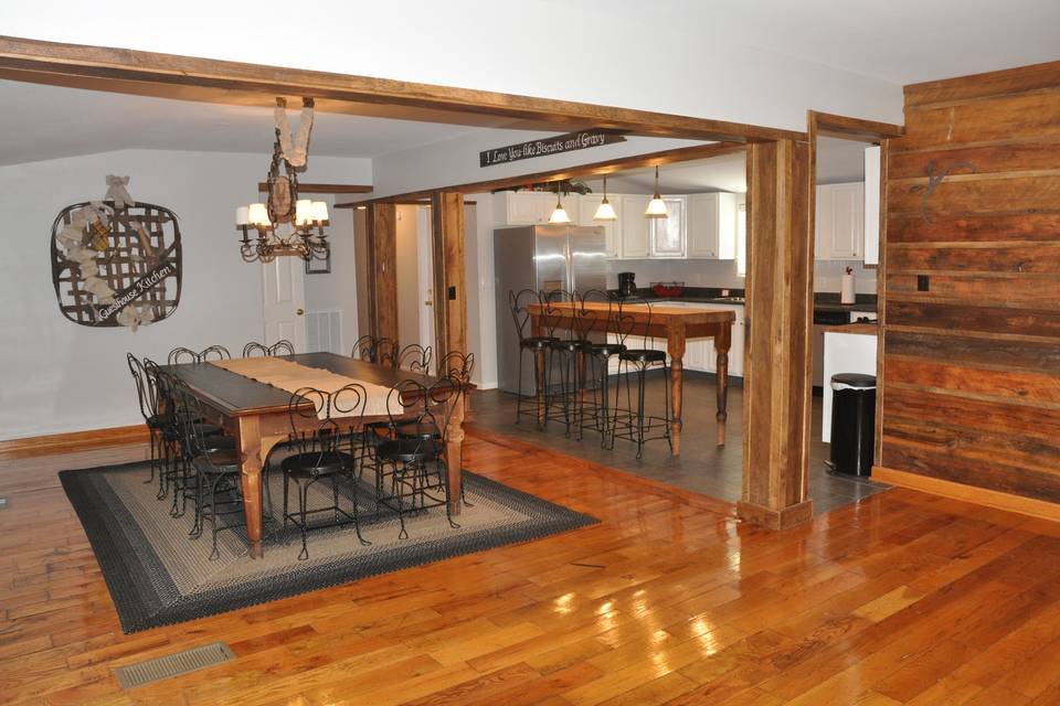 The kitchen at the Guesthouse.