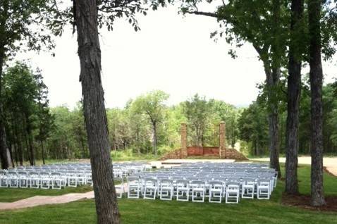 Wedding ceremony area