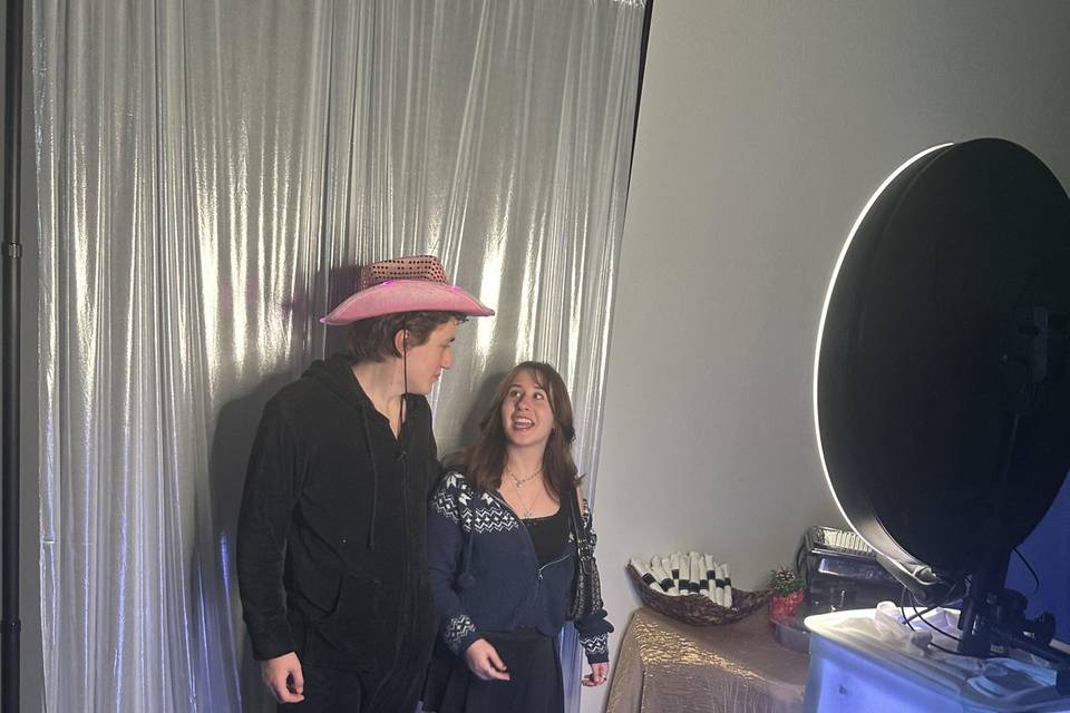 Photo Booth w/Backdrop & Props