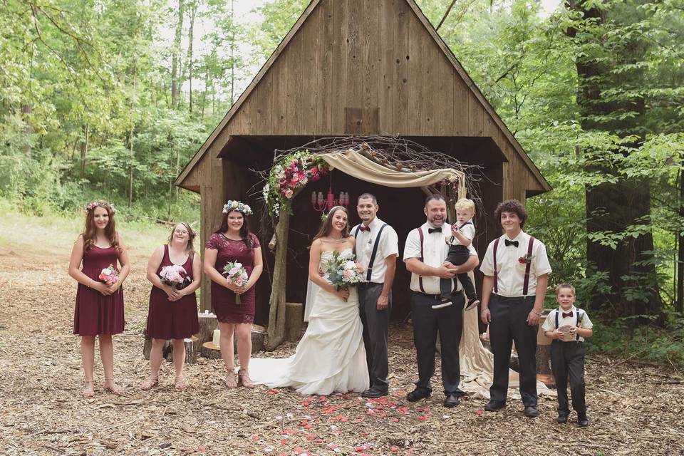 Bridal Photo- Woodland Chapel