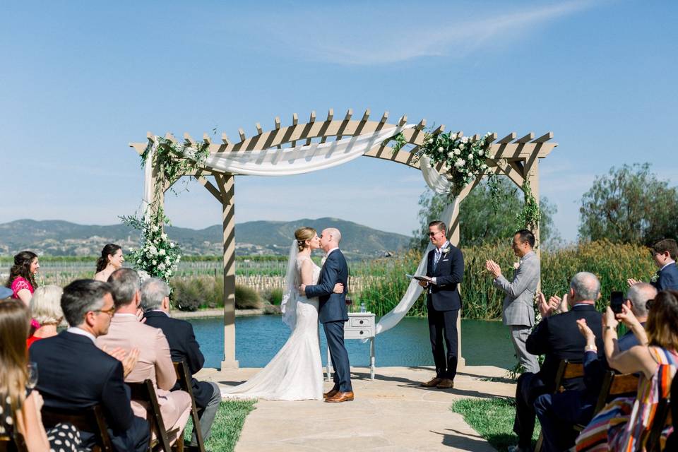 Ceremony at the pond