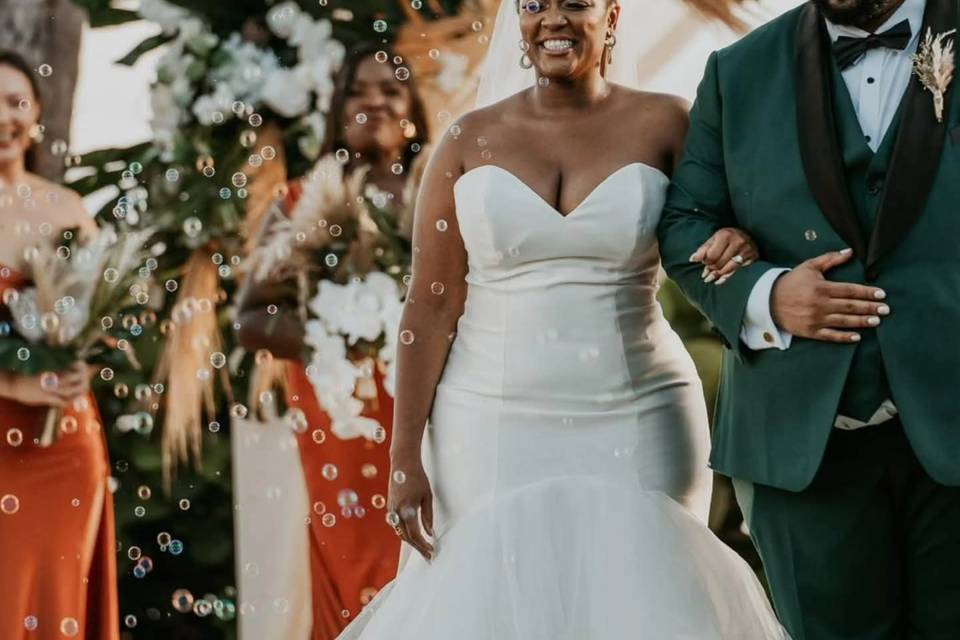 Boho wedding arch