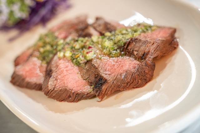 Flank Steak with chimichurri