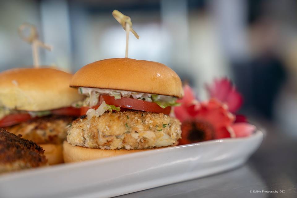 Crab cake slider