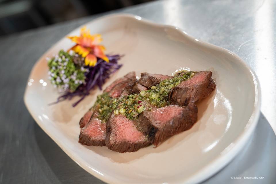 Flank Steak with chimichurri