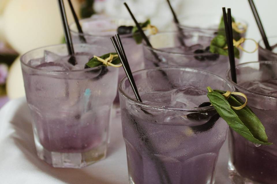 Lavender Blackberry Mocktails