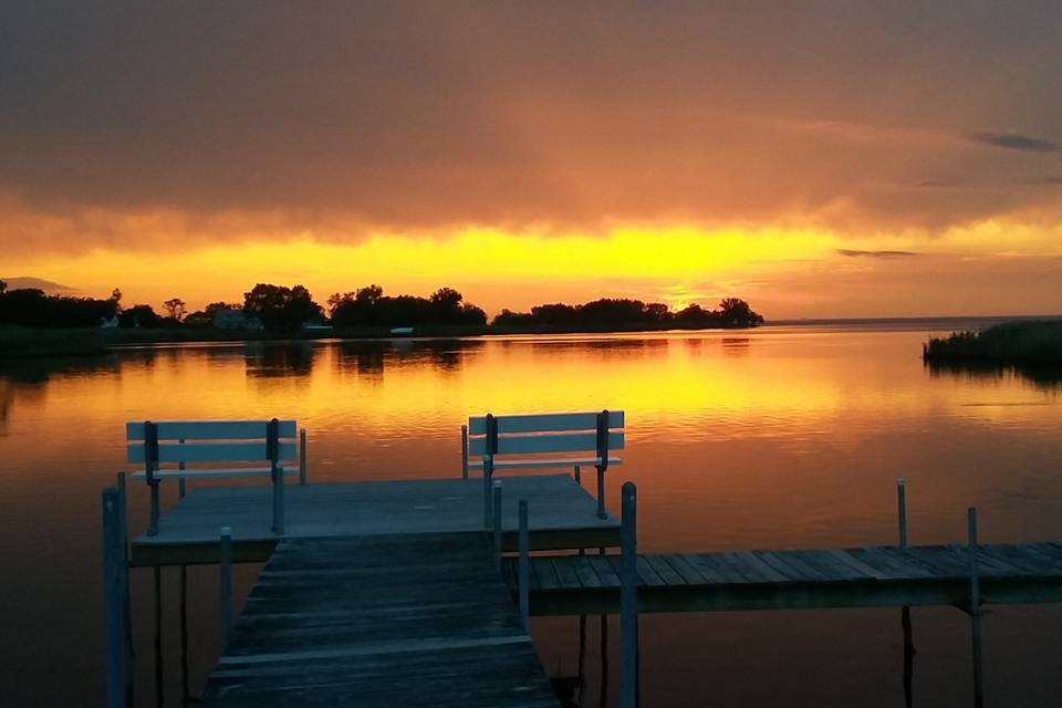 Sunset at the dock