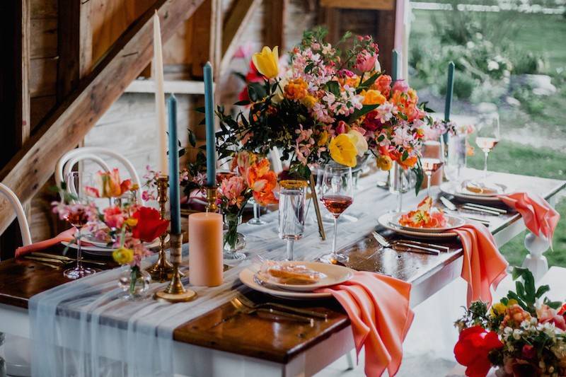 Farmhouse Floral Centerpieces