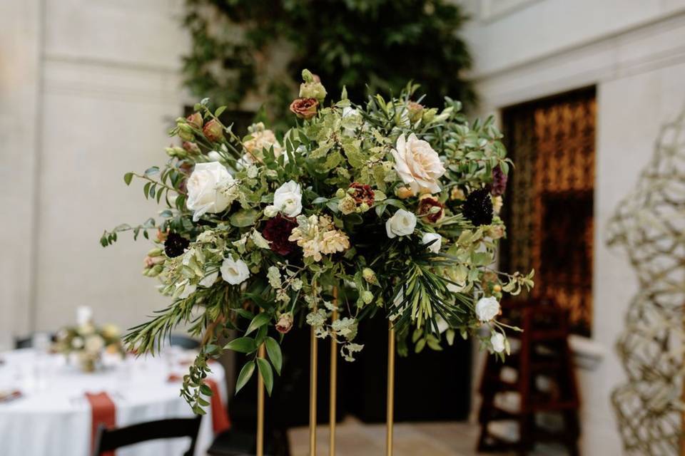 Smilax draping