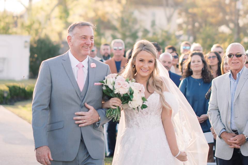 Walking down the aisle