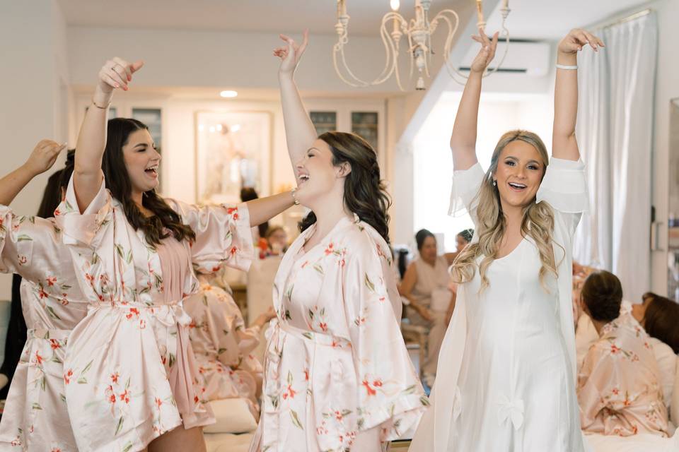 Dancing in the bridal suite
