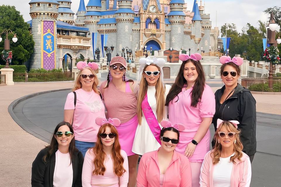 Magic Kingdom with the bride
