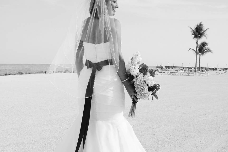 Bride on the Beach