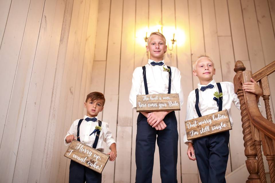 Kids at the wedding