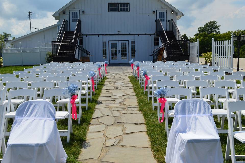 Wedding ceremony area