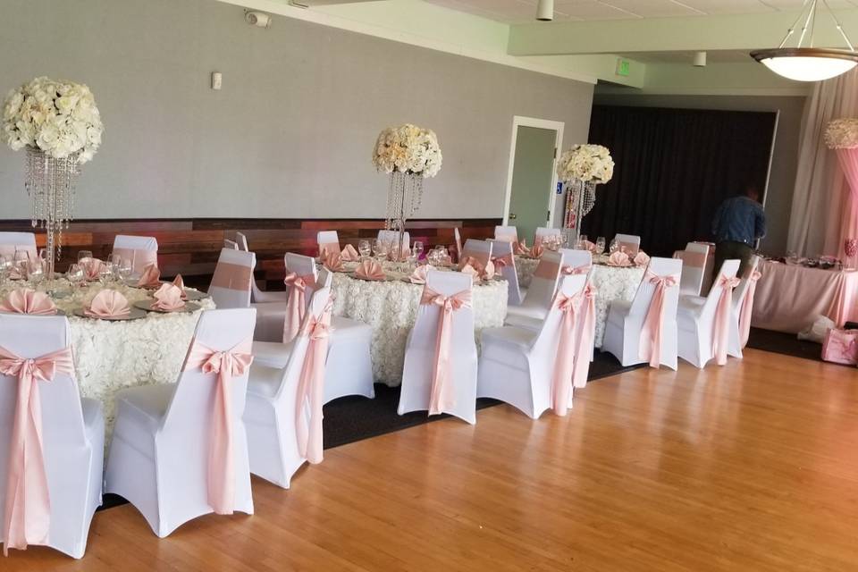 Event Space with Chair Covers