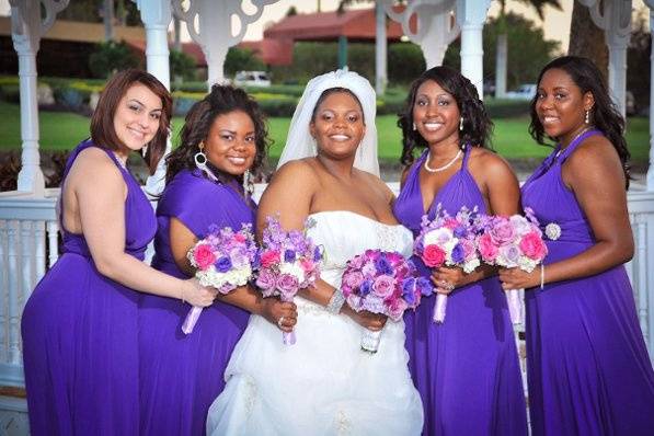 Convertible Bridesmaid Dress Purple