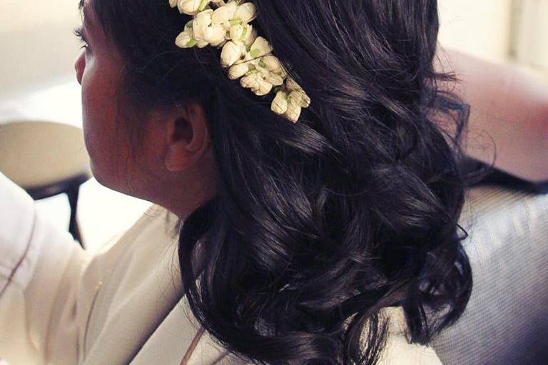 Jasmine Flower Hair Style