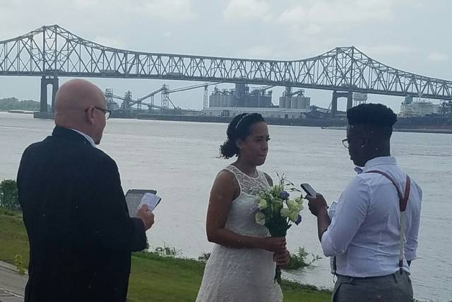Wedding in the rain