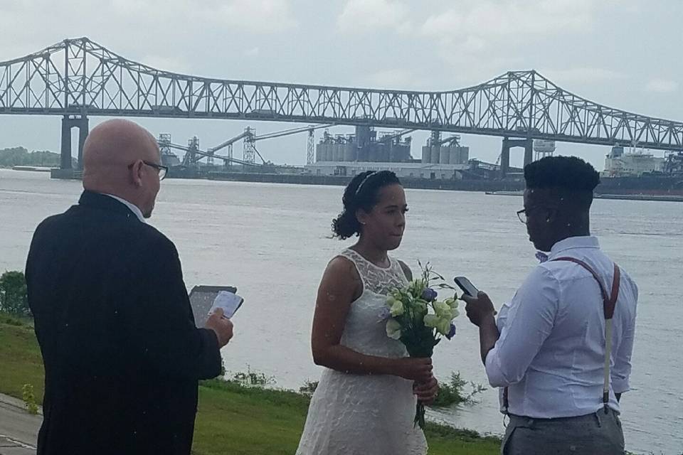 Wedding in the rain