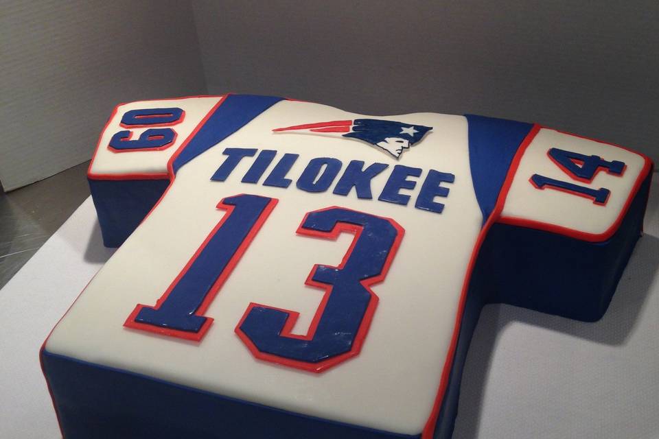 New England Patriots Jersey Grooms Cake
