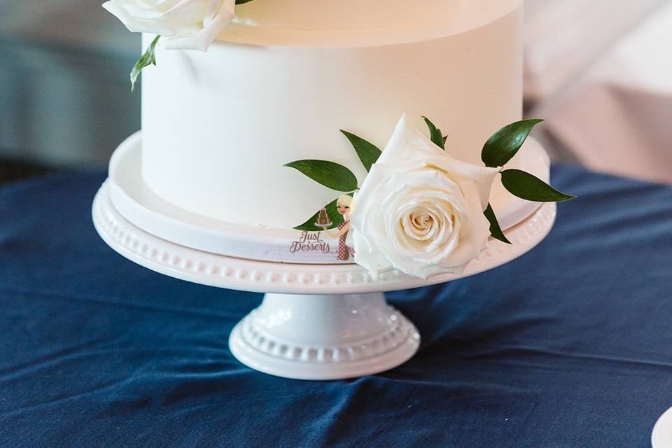 Smooth Buttercream Wedding Cak