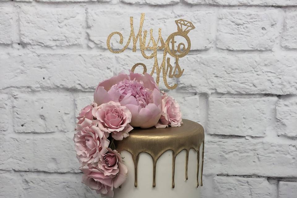 Gold Drip Cake