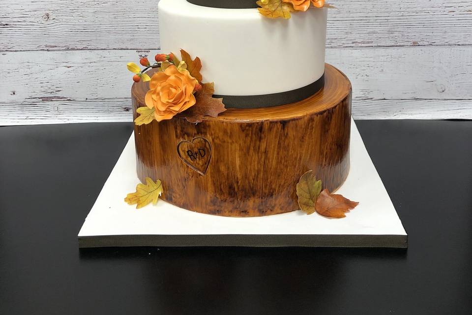 Fall inspired Wedding Cake