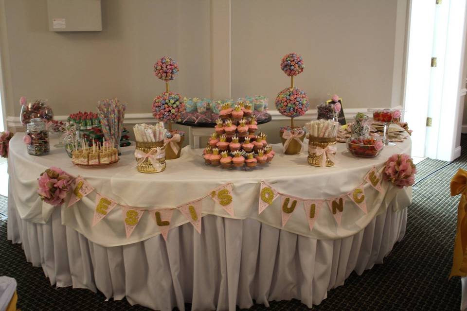 Wedding pastry area