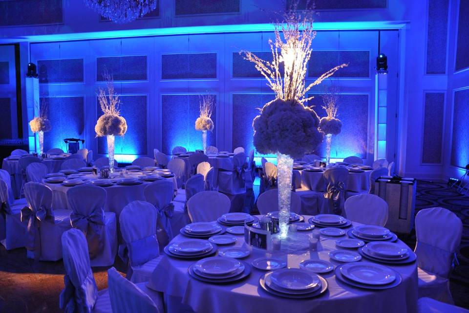 Illuminated table centerpieces