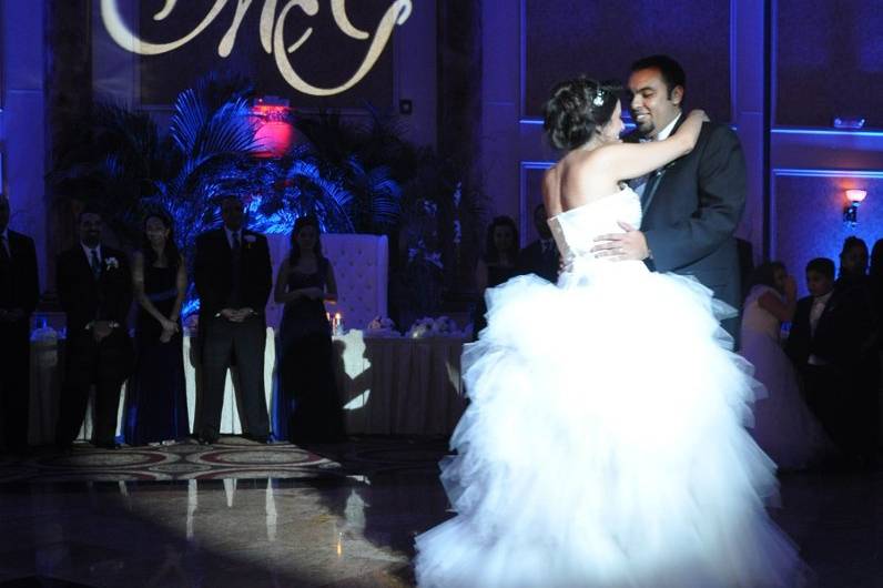 First dance as newlyweds