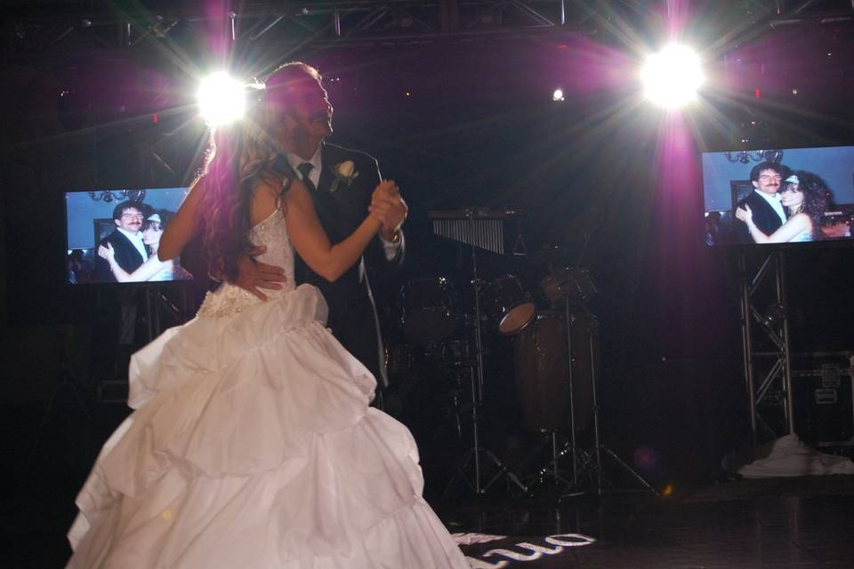 First dance as newlyweds