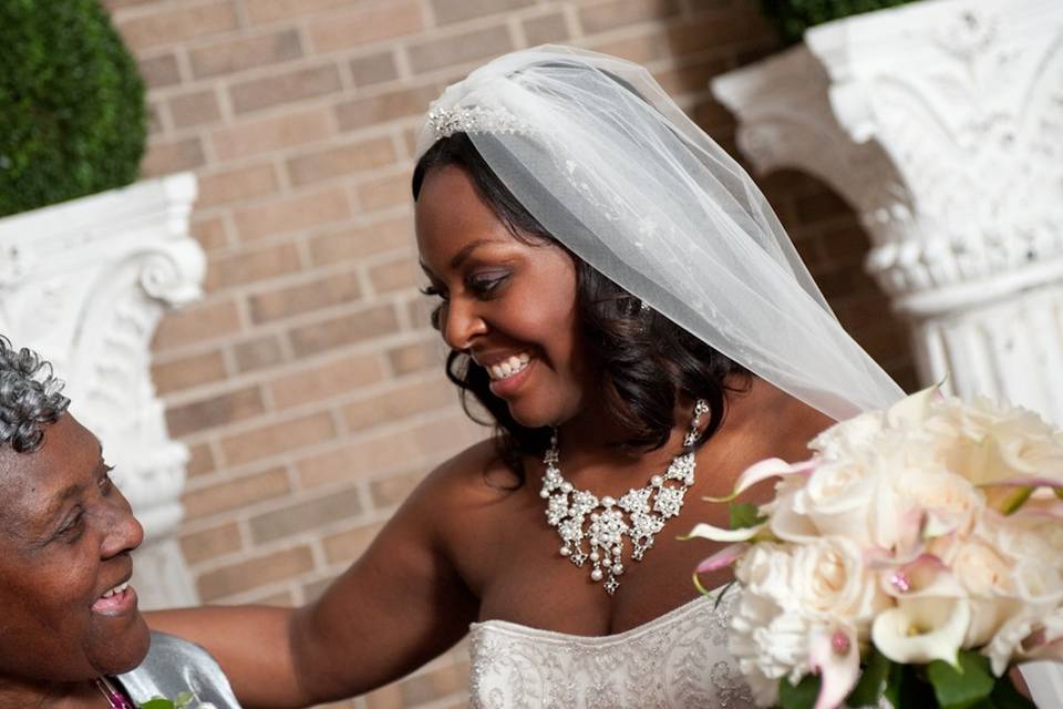 Bride with her grandmother