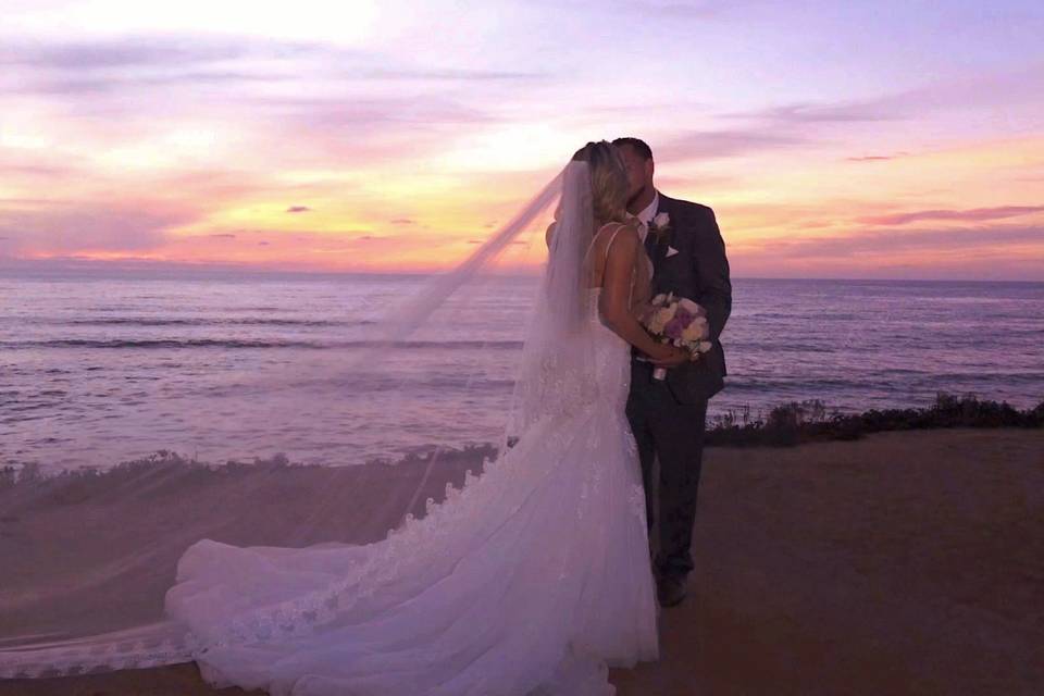 Beach Sunset Wedding