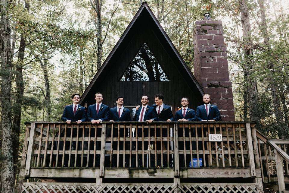 Groom and groomsmen