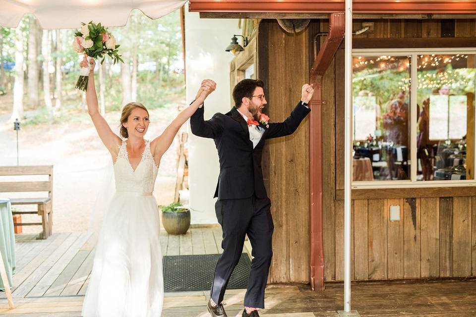 Bride and groom entrance