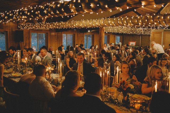 Reception inside Lodge