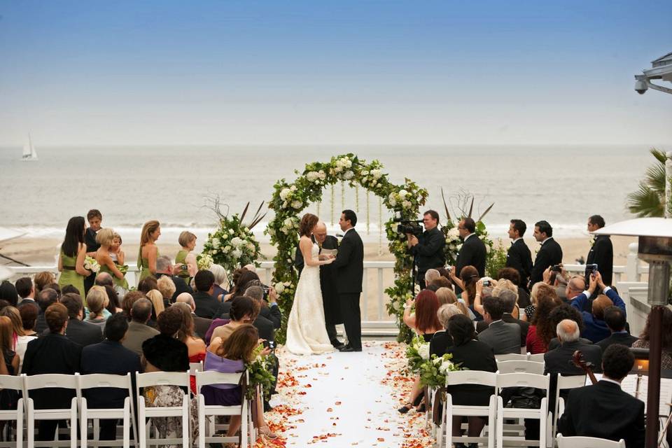 Wedding ceremony on the beach