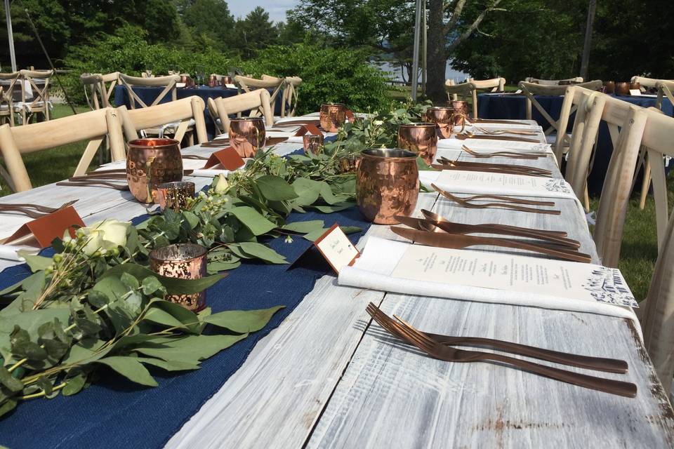 Reception Table Settings