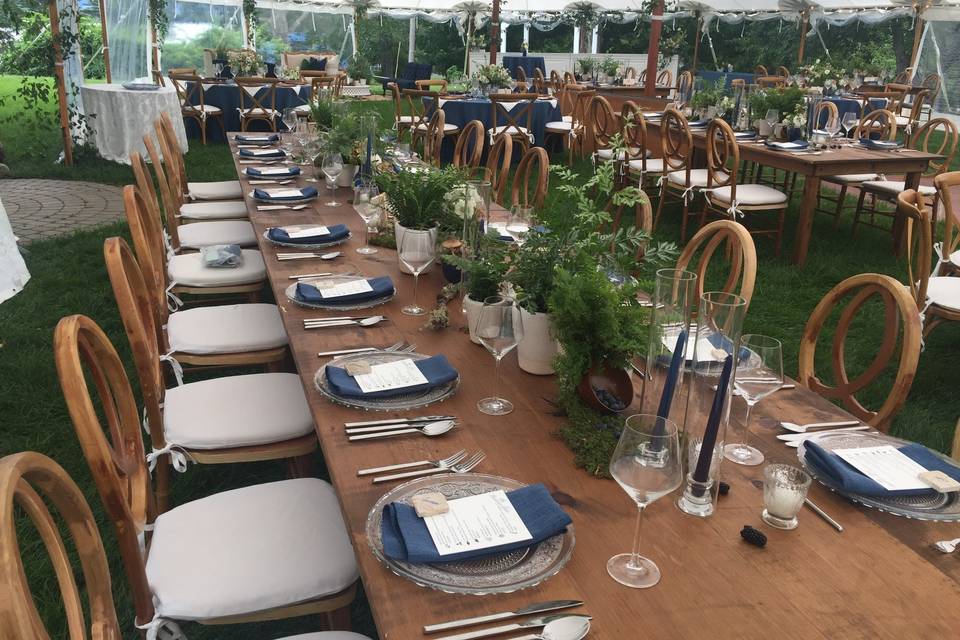 Reception under Sail Tent