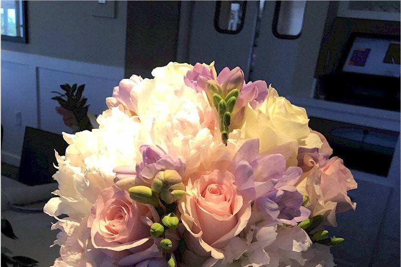 Spring bridal bouquet