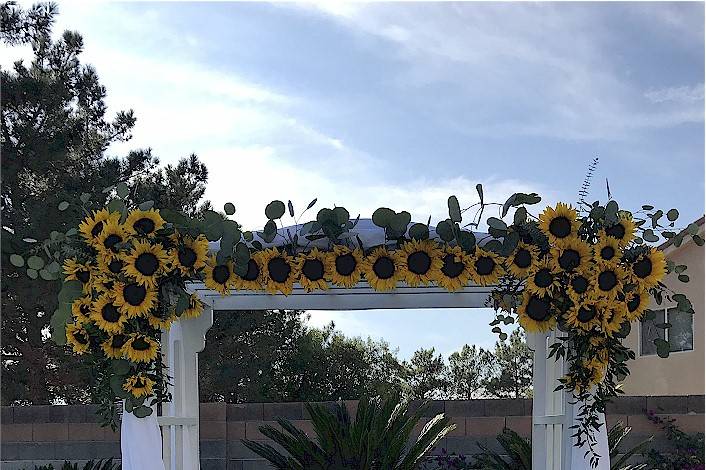 Sunflowers arch .
