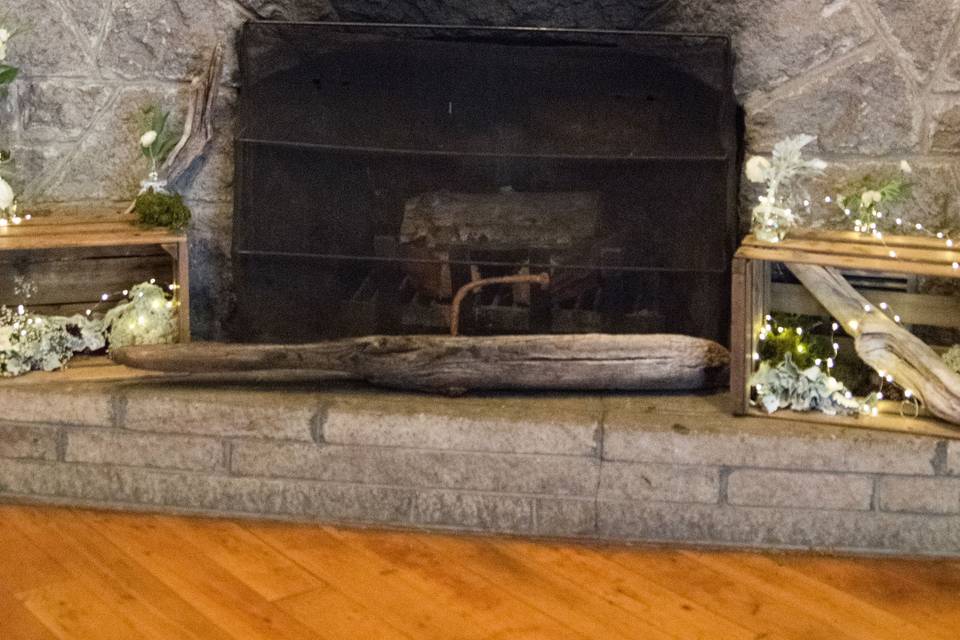 Front fireplace